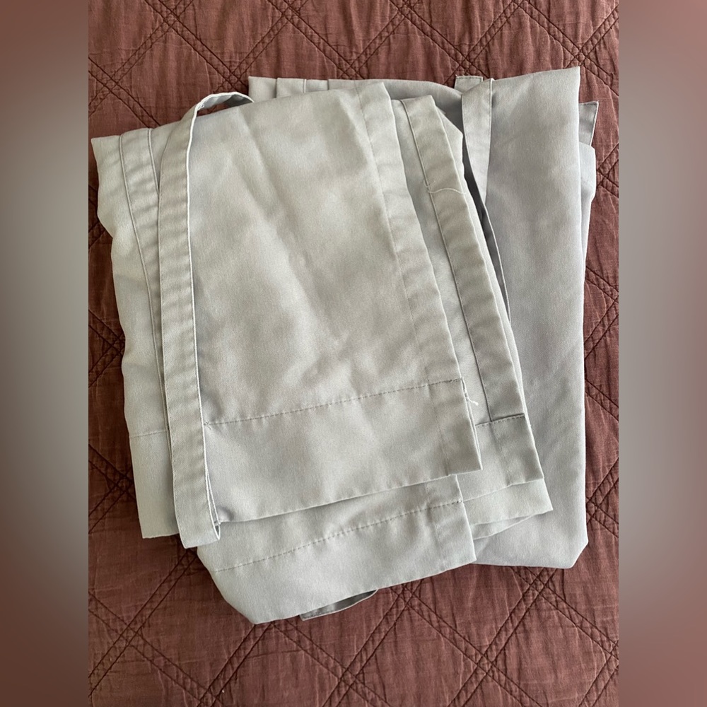 Room essential curtains with ties to pull them up